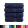 vidaXL Asciugamani Premium SOLUND 4 pz Blu Navy 30x30 cm 600 g/m&sup2;