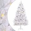 vidaXL Albero di Natale artificiale 240 cm PVC e Acciaio Bianco