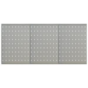 vidaXL Pannelli per Utensili a Parete 3 pz 40x58 cm Acciaio