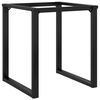 vidaXL Telaio Gambe a O per Tavolo da Pranzo 60x60x73 cm in Acciaio