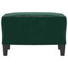 vidaXL Poggiapiedi Verde Scuro 60x50x41 cm in Velluto