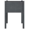 vidaXL Fioriere da Giardino 2 pz Grigie 50x50x70 cm Massello di Pino