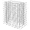 vidaXL Gabbione Letto Rialzato in Acciaio Zincato 90x50x100 cm