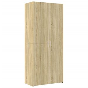 vidaXL Credenza Rovere Sonoma 80x42,5x185 cm in Legno Ingegnerizzato