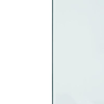 vidaXL Lastra in Vetro per Caminetto Rettangolare 100x50 cm