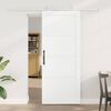 vidaXL Porta scorrevole ORKDAL Bianco 83 x 202 cm Pino massello