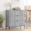 vidaXL Credenza Grigio Sonoma 79,5 x 33 x 82 cm Legno multistrato