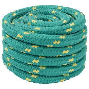 vidaXL Corda da Barca 5 m 3 Verde PP