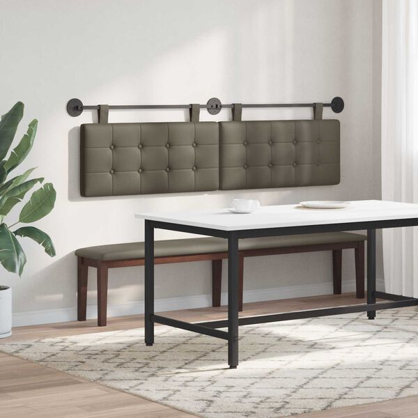 vidaXL Testata appesa Montaggio a parete Pelle Sintetica