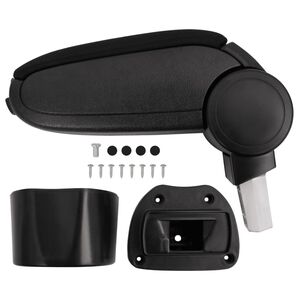 vidaXL Bracciolo Auto Nero 14,5x31,5x(30-48) cm ABS