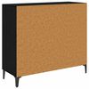 vidaXL Credenza Rovere nero 34 x 90 x 80 cm Legno multistrato