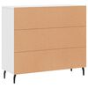 vidaXL Credenza Bianca 90x34x80 cm in Legno Multistrato