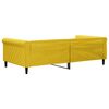vidaXL Letto da Giorno Giallo 100x200 cm in Velluto