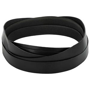 vidaXL Cinturino in pelle 1 Nero 200 x 2,5 cm Pelle