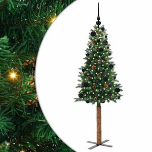 vidaXL Albero di Natale snodato con 150 LED con supporto Verde 150 cm