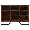 vidaXL Scarpiera Rovere Fumo 90x38x61,5 cm in Truciolato