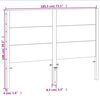 vidaXL Testiera Marrone Cera 180 cm in Legno Massello di Pino