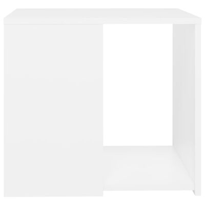 vidaXL Tavolino Bianco 50x50x45 cm in Legno Multistrato