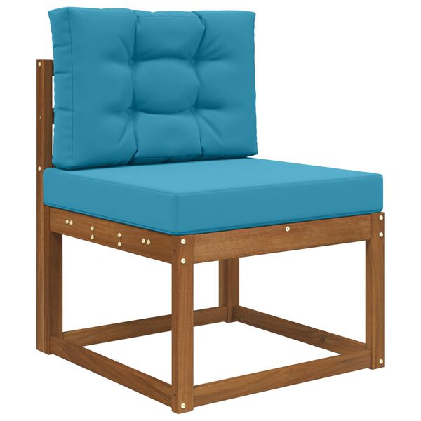 vidaXL Cuscino per divano da esterno 2 pcs Blu Reale Poliestere