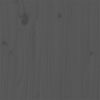 vidaXL Giroletto in Legno Massello Grigio 75x190 cm Small Single