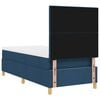 vidaXL Letto a molle con materasso Blu 100 x 200 cm Tessuto