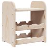 vidaXL Portabottiglie con Ripiano 33x25x37cm in Legno Massello di Pino