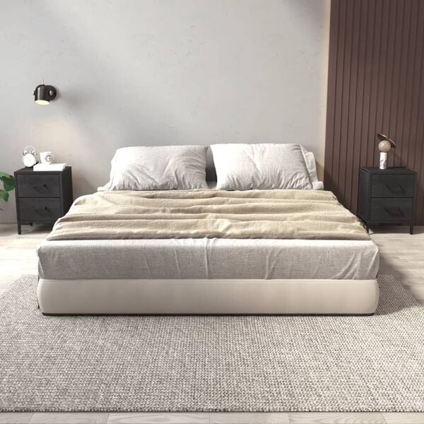 vidaXL Comodini 2 pz Neri 36x30x45 cm in Legno Massello di Pino