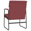 vidaXL Sedia Lounge Rosso Vino 55x64x80 cm in Similpelle