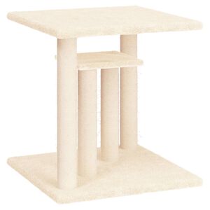 vidaXL Pali Tiragraffi per Gatti con Piattaforme Crema 50 cm