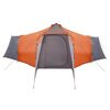 vidaXL Tenda Tipi Grigio e arancione 492 x 492 x 275 cm taffet&agrave;