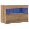 vidaXL Mobile TV da parete 60 x 30 x 40 cm rovere artigianale