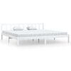vidaXL Giroletto Bianco in Legno Massello di Pino 200x200 cm