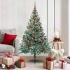 vidaXL Albero di Natale artificiale Verde 150 cm PVC e Acciaio