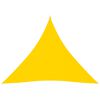 vidaXL Parasole a Vela Oxford Triangolare 4,5x4,5x4,5 m Giallo