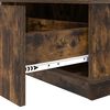 vidaXL Tavolino da salotto con cassetto Rovere fum&eacute; 95 x 55 x 31 cm