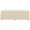 vidaXL Struttura del letto con materasso Crema 80 x 200 cm Tessuto
