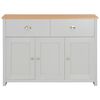 vidaXL Credenza Grigia 112x35x81 cm