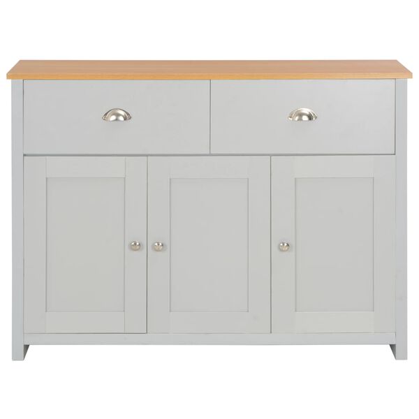vidaXL Credenza Grigia 112x35x81 cm