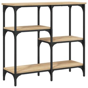 vidaXL Tavolo Consolle Rovere Sonoma 80x29x75 cm Legno Agglomerato
