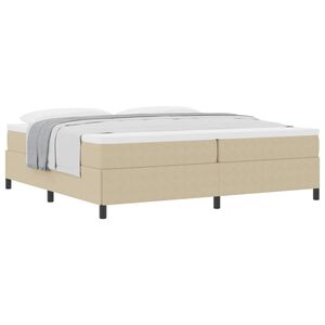vidaXL Letto a molle Grigio Verde 200 x 200 cm Tessuto in Cords