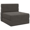 vidaXL Divano Letto Pieghevole Grigio Scuro 70 x 80 x 60 cm Tessuto