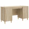 vidaXL Scrivania Rovere Sonoma 142,5 x 50 x 75 cm Legno ingegnerizzato