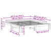 vidaXL Letto senza Materasso Marrone Cera 180x200 cm in Legno di Pino
