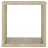 vidaXL Mensole a Cubo 6 pz Rovere Sonoma 30x15x30 cm