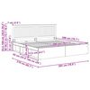 vidaXL Struttura del letto Legno vecchio 200 x 200 cm Pino massello