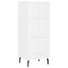 vidaXL Credenza Bianca 34,5x32,5x90 cm in Legno Multistrato