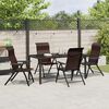 vidaXL Set da Pranzo per Giardino 5 pcs Marrone