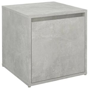 vidaXL Cassetto Contenitore Grigio Cemento 40,5x40x40 cm in Legno
