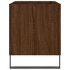 vidaXL Mobile Porta Dischi Rovere Marrone 74,5x38x48 Legno Multistrato