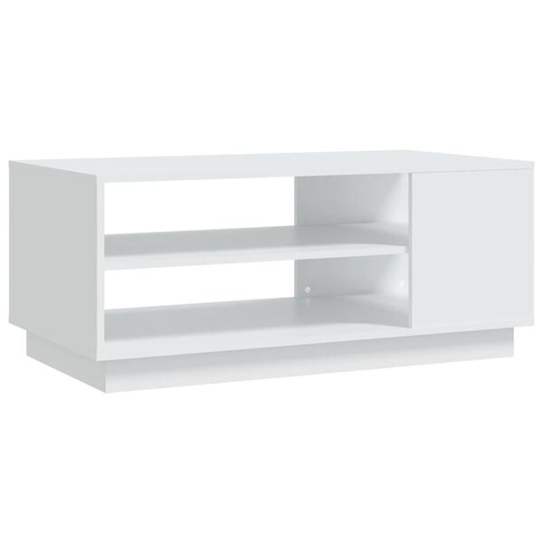 vidaXL Tavolino da Salotto Bianco 102x55x43 cm in Truciolato